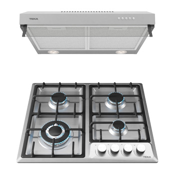 PAQUETE DUETTO DELUXE 60 PARRILLA Y CAMPANA TEKA